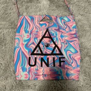 Last one : Unif Marble Print blue/pink bag - 3 bags available, sold separately